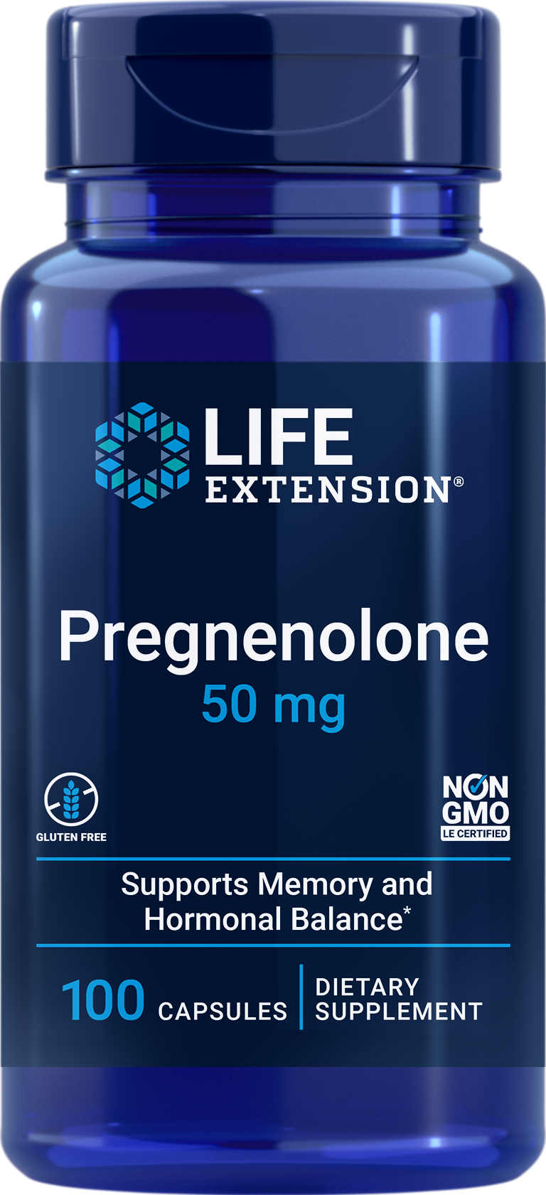 Life Extension Pregnenolone 50mg 100 Capsules