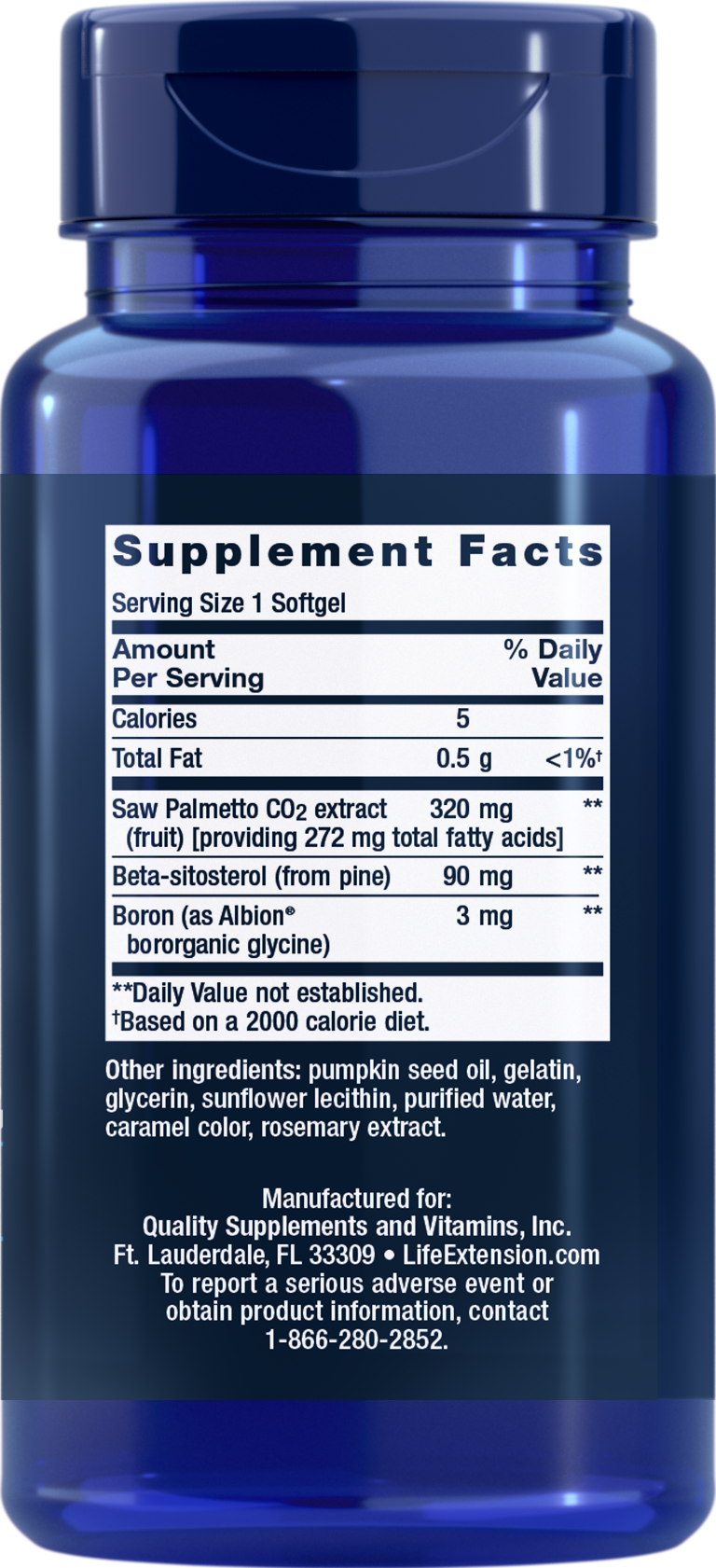 Life Extension PalmettoGuard Saw Palmetto and Beta-Sitosterol - 30 Softgels