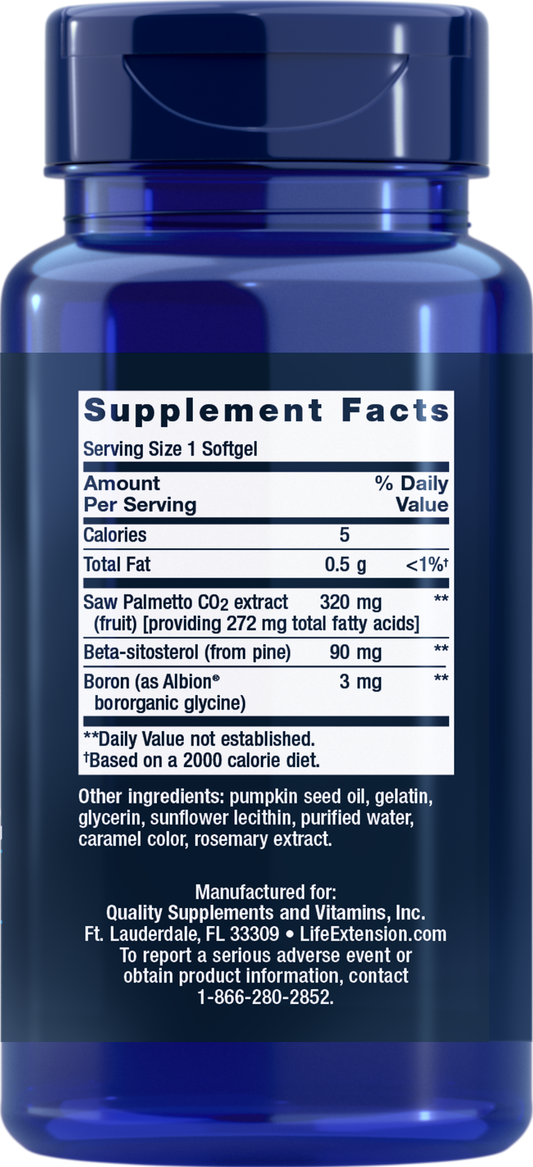 Life Extension PalmettoGuard Saw Palmetto and Beta-Sitosterol - 30 Softgels