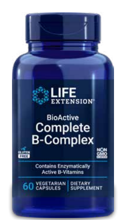 Life Extension BioActive Complete B-Complex - 60 Vegetarian Capsules