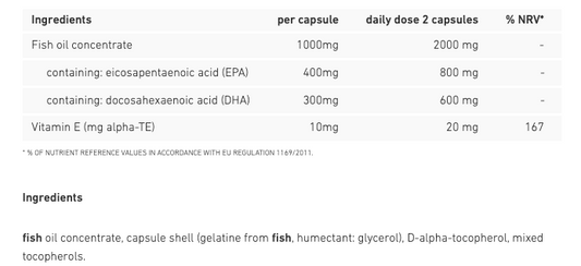 Biogena Omega 3 forte 700 90 capsules