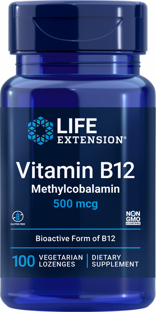 Life Extension Vitamin B12 - 500 mcg - 100 Lozenges