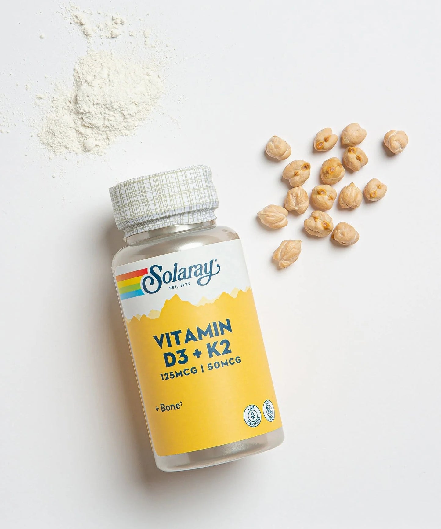 Solaray Vitamin D3 + K2 125 mcg | 50 mcg