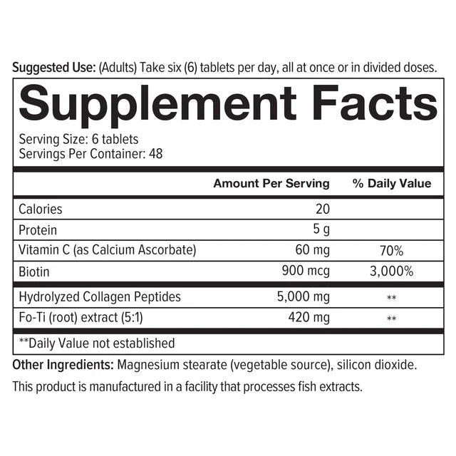 Youtheory Men's Collagen Advanced Formula 290 Tablets