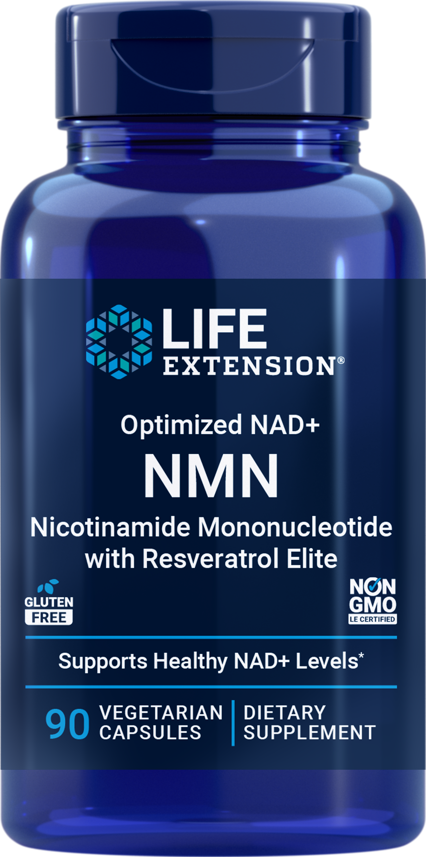 Life Extension Optimized NAD+ NMN with Resveratrol Elite, 90 Vegetarian Capsules