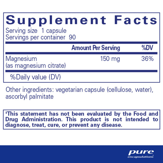 Pure Encapsulations Magnesium (citrate) 90 capsules