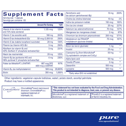 Pure Encapsulations O.N.E. Multivitamin 60 capsules