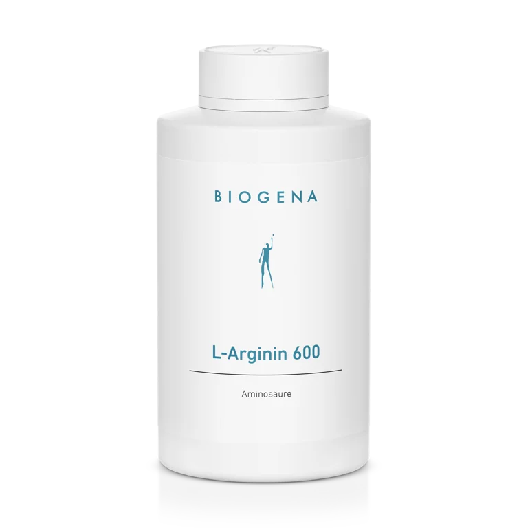 Biogena L-Arginine 600  Pure Amino Acid Capsules, 180 Capsules