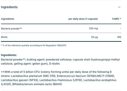 Biogena Omni Lactis Metabolic Enterococcus - 90 capsules