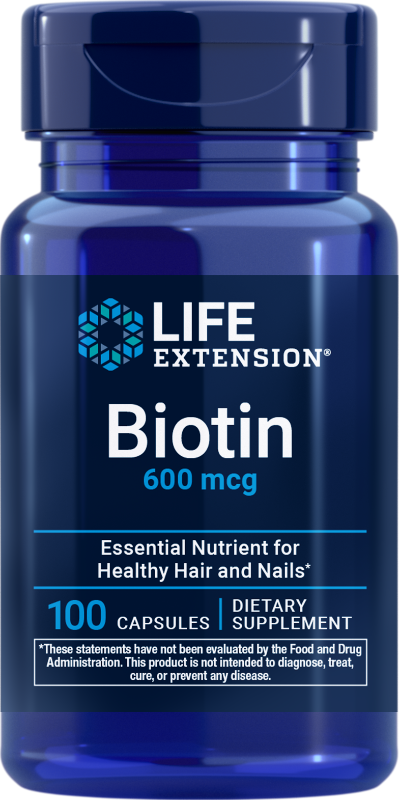 Life Ext.Biotin 600 mcg 60 cap -Fornt