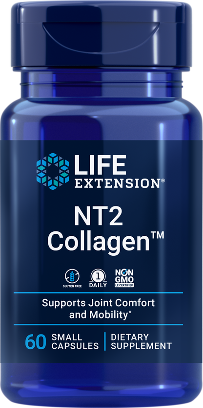 Life Extension NT2 Collagen 40 mg, 60 small capsules