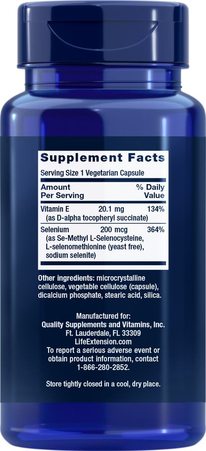 Life Extension Super Selenium Complex - 200 mcg - 100 Vegetarian Capsules