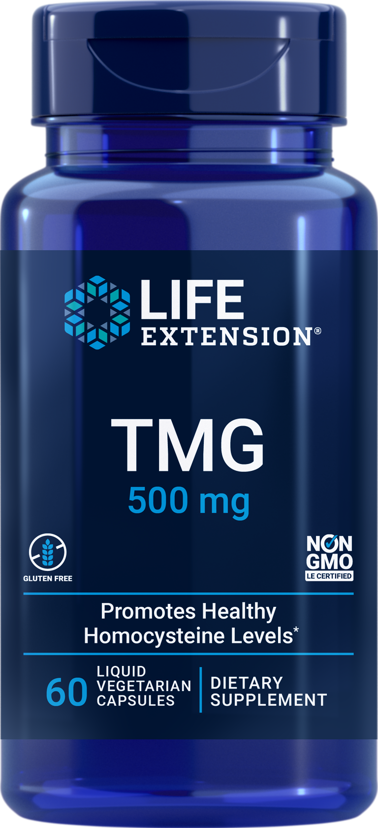 Life Extension TMG - 500 mg - 60 Vegetarian Liquid Capsules