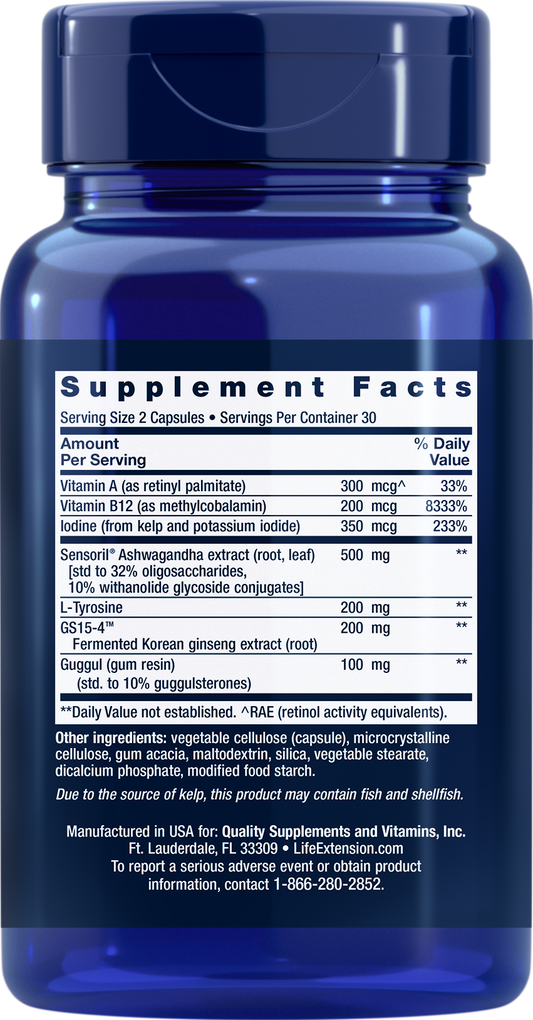 Life Extension Thyroid Support Complex - 60 Capsules