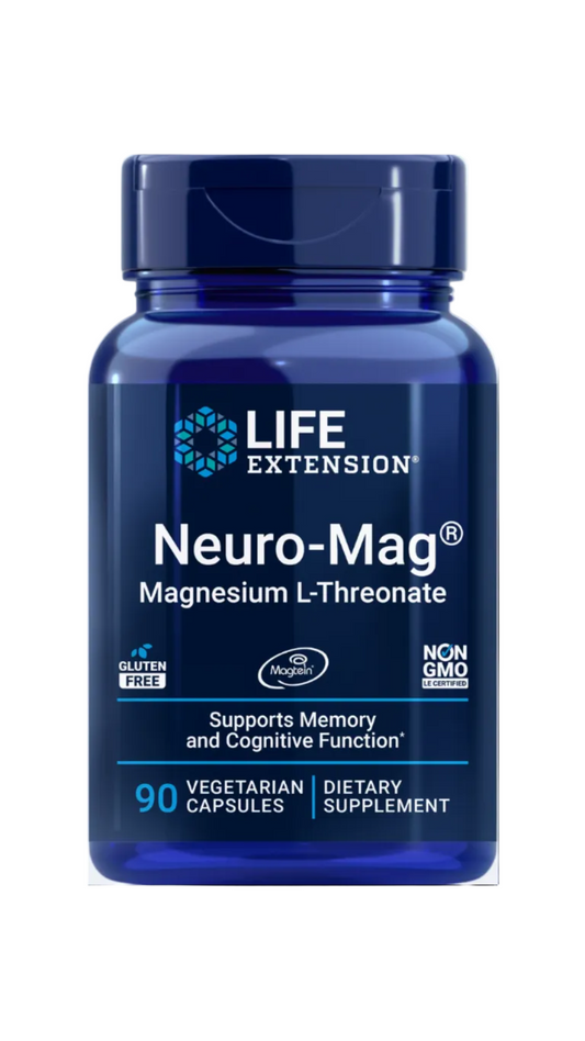 Life Extension Neuro-Mag Magnesium L-Threonate - 90 Vegetable Capsules - Front 