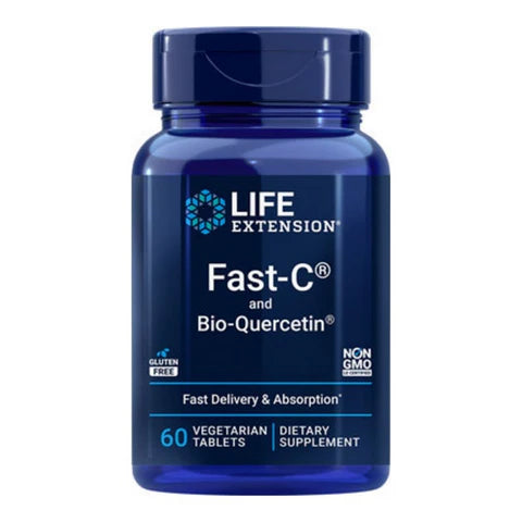 Life Extension - Fast-C® and Bio-Quercetin - 60 vegetarian Tablets - 
Front 