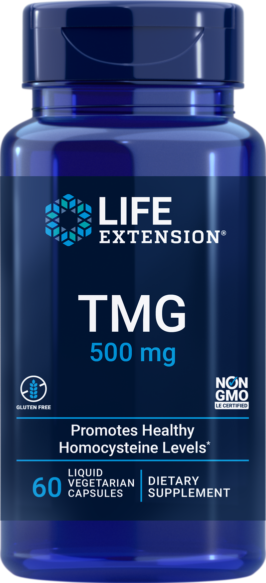 Life Extension TMG 500mg 60 Liquid veg capsules