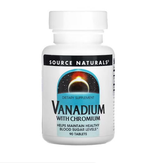 Source Naturals Vanadium with chromium 90 Tablets