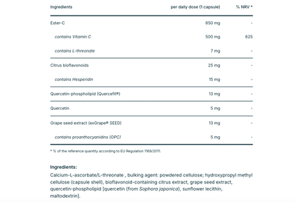 Biogena Vitamin C Buffered 500 mg 90 Capsules