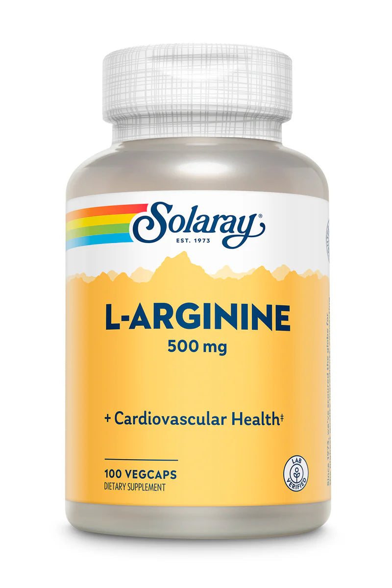 Solaray L- Arginine 500 mg 100 Capsules