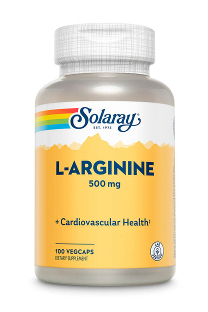 Solaray L- Arginine 500 mg 100 Capsules