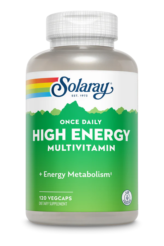 Solaray Once Daily High Energy Multivitamin 120 Vegetable Capsules