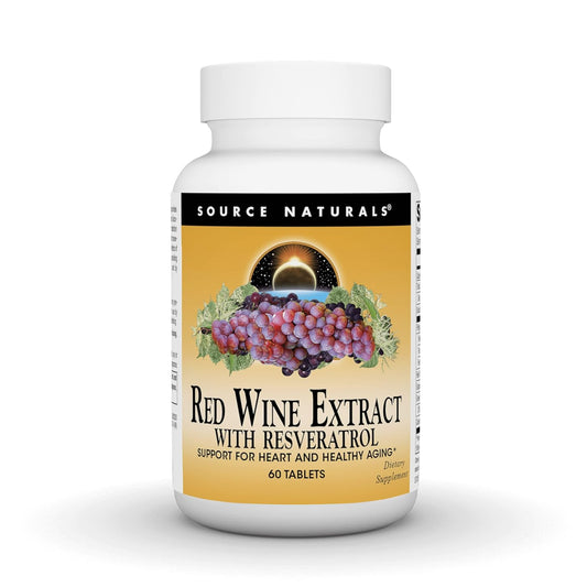 Source Naturals Red Wine Extract with Resveratrol 60 Tablets