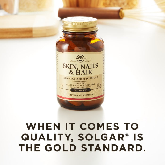Solgar Skin, Nail and Hair Advanced MSM Formula, 60  Tablets